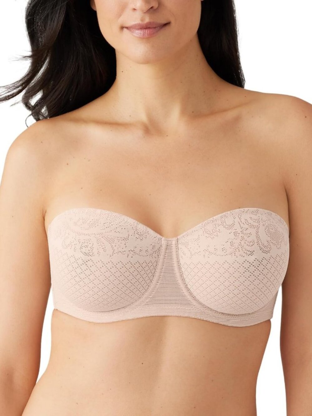 Strapless Minimizer Bra with Visual Effects, Smooth Comfort & Support, Size